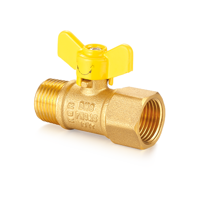 YH-205 Brass Ball Valve with Butterfly Handle（F/M）
