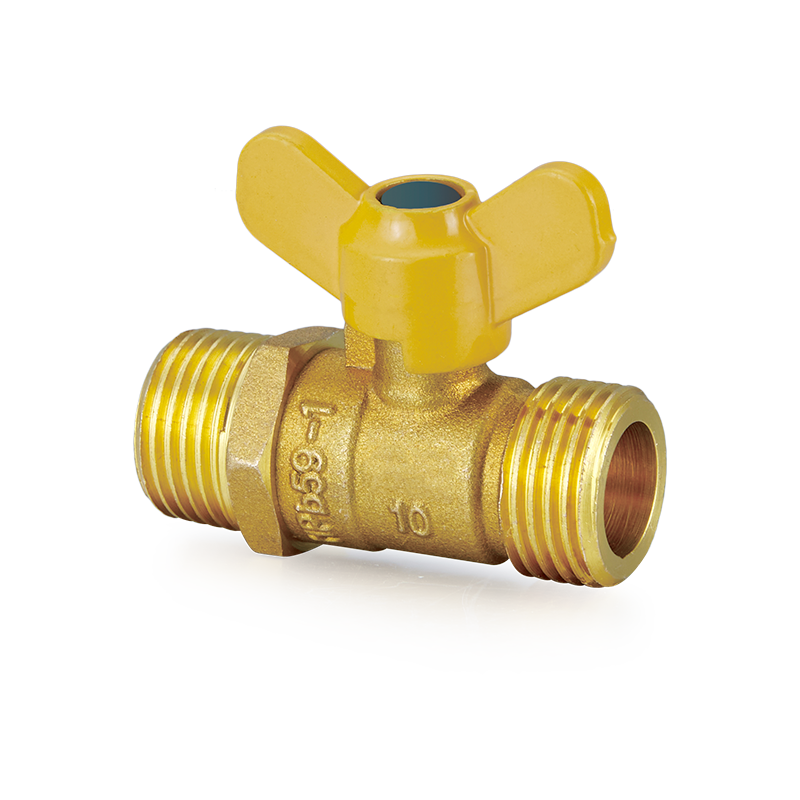 YH-206 Brass Ball Valve with Butterfly Handle（M/M）