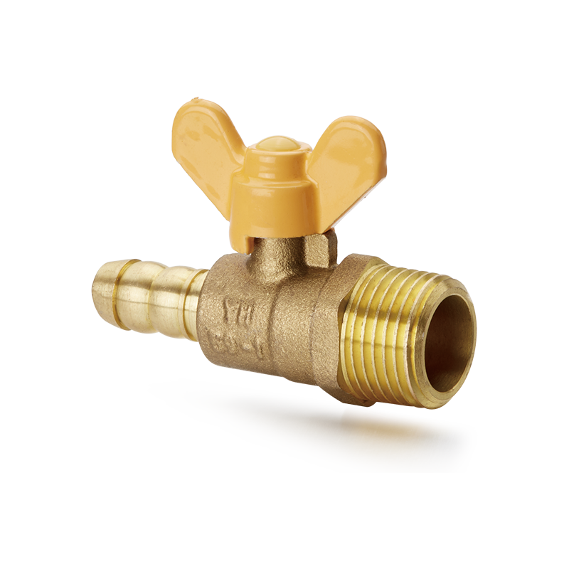 YH-207 Brass Ball Valve with Butterfly Handle（M/hose connector）