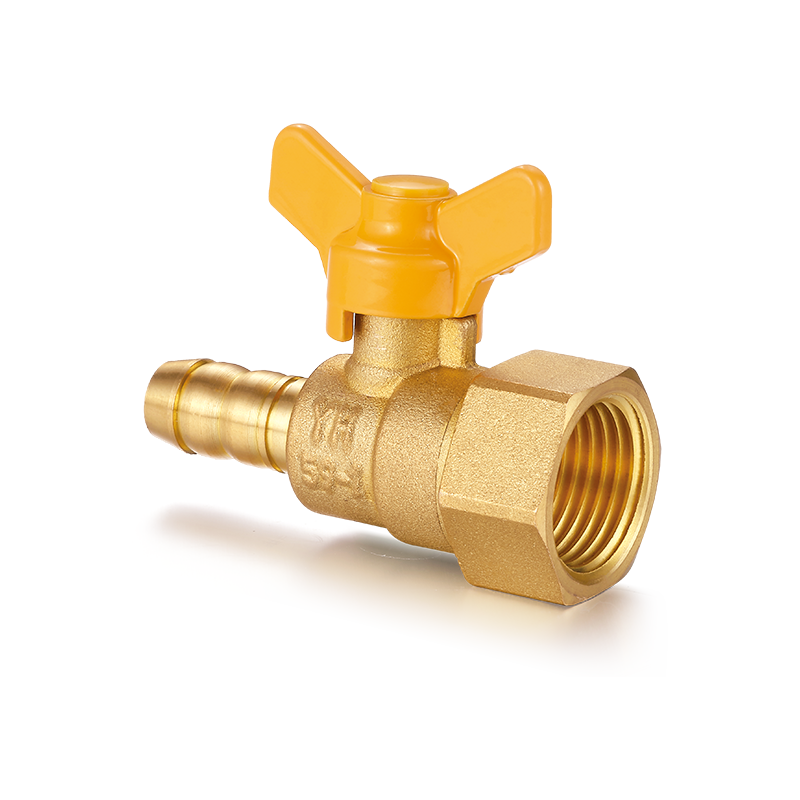 YH-216 Brass Ball Valve with Butterfly Handle（F/Hose Connector）
